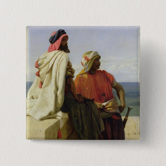 Badge Carré 5 Cm Saracens devant leur position, 1864 (Devant)