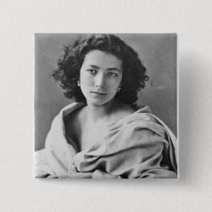 Badge Carré 5 Cm Sarah Bernhardt dans le costume, c.1860