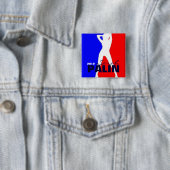 Badge Carré 5 Cm Sarah Palin 2012 (En situation)