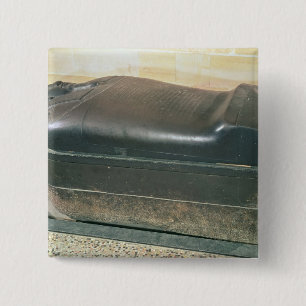 Badge Carré 5 Cm Sarcophage d'Eshmunazar, roi de Sidon