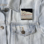 Badge Carré 5 Cm Sarcophage, Etruscan (En situation)