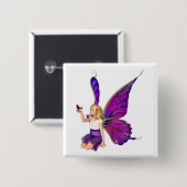 Badge Carré 5 Cm Sarella Fairy (Devant & derrière)
