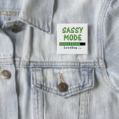 Badge Carré 5 Cm Sassy Mode Loading … (En situation)