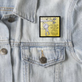 Badge Carré 5 Cm Saut de la foi (En situation)