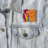 Badge Carré 5 Cm Saut ROAD RUNNER™ (En situation)