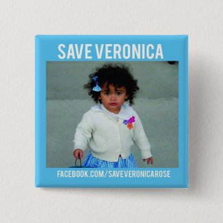 Badge Carré 5 Cm Sauvez le bouton de Veronica