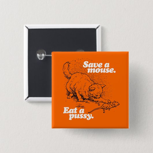 BADGE CARRÉ 5 CM SAUVEZ UNE SOURIS - BLANC - (2).PNG (Devant & derrière)