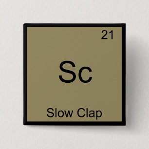 Badge Carré 5 Cm Sc - Tee-shirt symbole d'élément de chimie drôle à