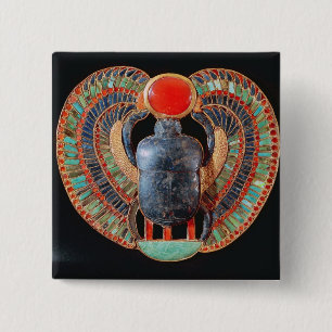 Badge Carré 5 Cm Scarabée pectoral, de la tombe de Tutankhamun