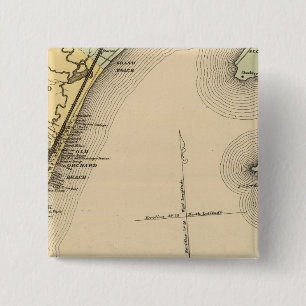 Badge Carré 5 Cm Scarborough, Old Orchard, Saco, Biddeford