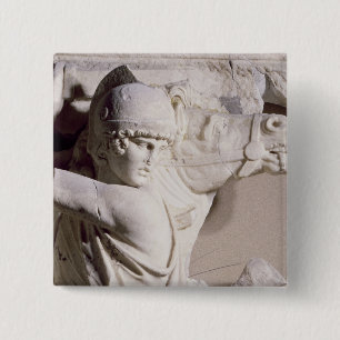 Badge Carré 5 Cm Scène de bataille, c.169