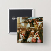 Badge Carré 5 Cm Scène d'embarquement (Devant & derrière)