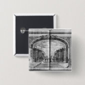 Badge Carré 5 Cm Scène 'des oracles du berger (Devant & derrière)