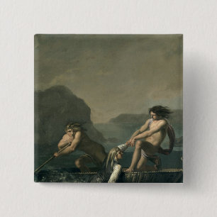 Badge Carré 5 Cm Scènes 'de Journey souterrain de Niels Klim