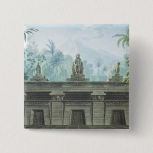 Badge Carré 5 Cm Scénographie pour la scène xv de l'acte I 'de la