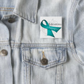 Badge Carré 5 Cm Scleroderma Disease Awareness Ribbon (En situation)