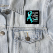 Badge Carré 5 Cm Scleroderma Soutien Espérance Sensibilisation (En situation)