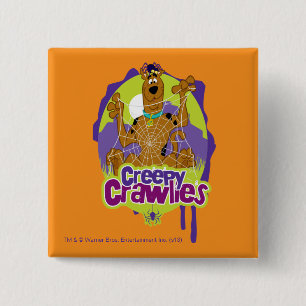 Badge Carré 5 Cm Scooby-Doo Crawlies Déplaisantes