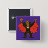 Badge Carré 5 Cm Scooby Dracula (Devant & derrière)