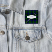 Badge Carré 5 Cm Scotland Forever Alba gu bràth (En situation)
