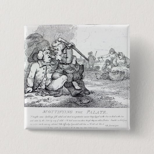 Badge Carré 5 Cm Scottifying le palais (Devant)