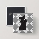 Badge Carré 5 Cm Scotty Valentine Scotty rebelle (Devant & derrière)