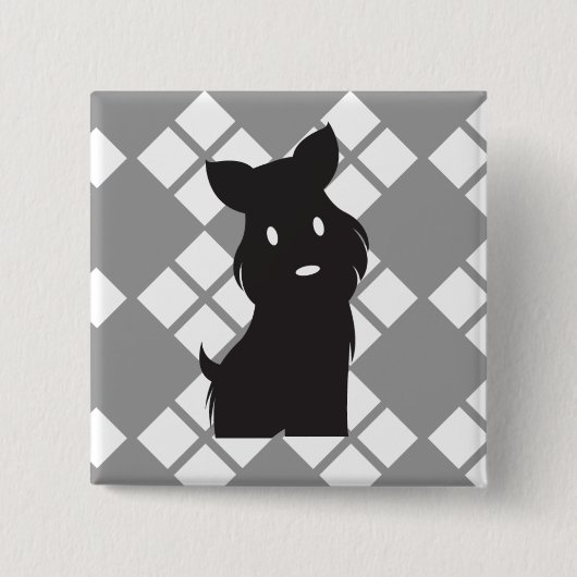 Badge Carré 5 Cm Scotty Valentine Scotty rebelle (Devant)