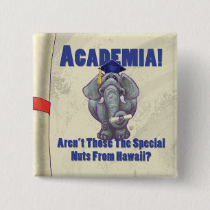 Badge Carré 5 Cm Scroll universitaire