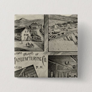 Badge Carré 5 Cm Scythestone travaille, Pike Manufacturing Co.