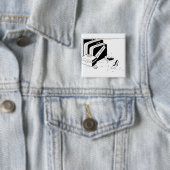 Badge Carré 5 Cm Se marier Classique Spécial Personnalisé (En situation)