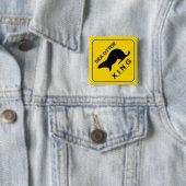 Badge Carré 5 Cm Sea Otter Xing (En situation)