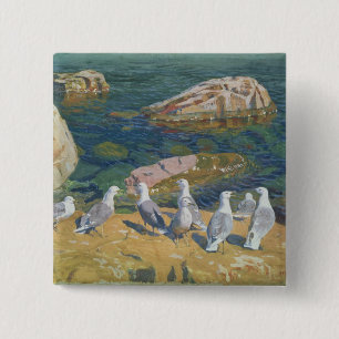 Badge Carré 5 Cm Seagulls, 1910