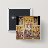 Badge Carré 5 Cm Section centrale du retable d'Ambierle (Devant & derrière)