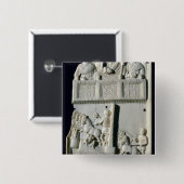 Badge Carré 5 Cm Section d'un diptyque (Devant & derrière)