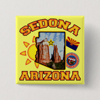 Badge Carré 5 Cm Sedona, Arizona