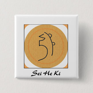 Badge Carré 5 Cm Sei il symbole de Ki Reiki