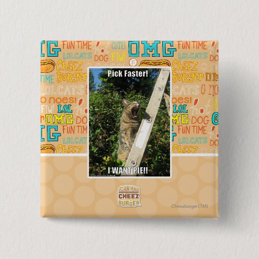 Badge Carré 5 Cm Sélection plus rapidement ! (Devant)
