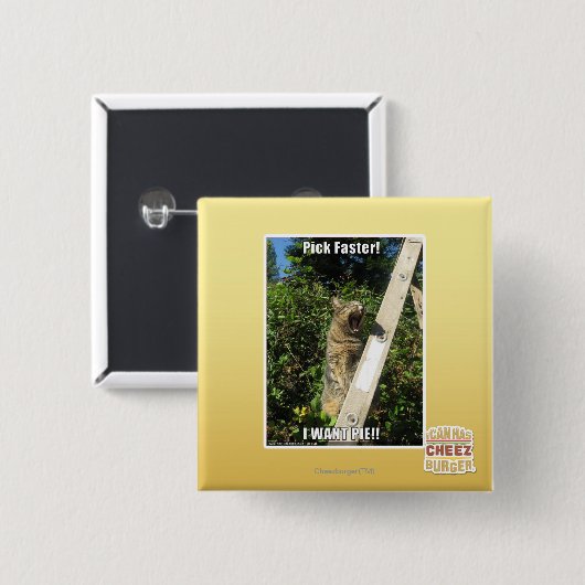 Badge Carré 5 Cm Sélection plus rapidement ! (Devant & derrière)