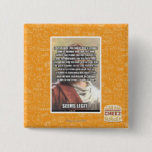 Badge Carré 5 Cm Semble la pièce de théâtre