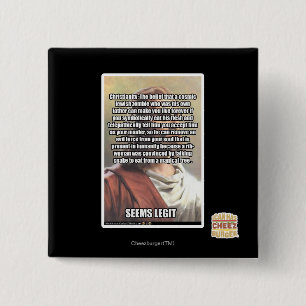 Badge Carré 5 Cm Semble la pièce de théâtre