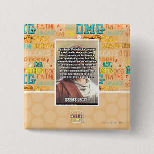 Badge Carré 5 Cm Semble la pièce de théâtre