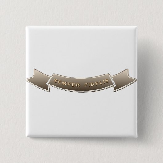 Badge Carré 5 Cm Semper Fidelis (Devant)