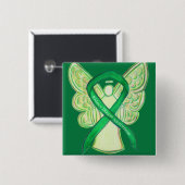 Badge Carré 5 Cm Sensibilisation à la maladie rénale Écran Ruban ve (Devant & derrière)