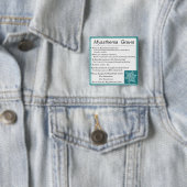 Badge Carré 5 Cm Sensibilisation à Myasthenia Gravis (En situation)