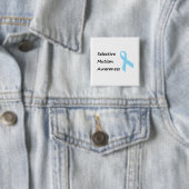 Badge Carré 5 Cm Sensibilisation sélective au mutisme (En situation)