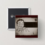 Badge Carré 5 Cm Sentez Le Café (Devant & derrière)