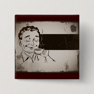 Badge Carré 5 Cm Sentez Le Café