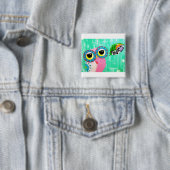 Badge Carré 5 Cm Sentiments profonds (En situation)