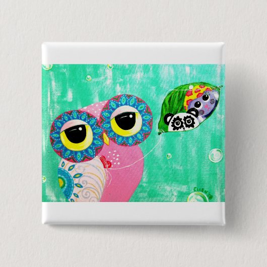 Badge Carré 5 Cm Sentiments profonds (Devant)
