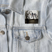 Badge Carré 5 Cm Sepia Goth Girl (En situation)